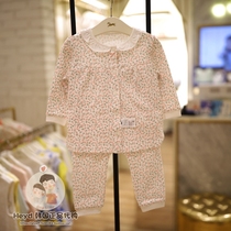 Direct mail ETTOI Korea Pegus childrens clothing 21 autumn floral girls long sleeve underwear set 557981