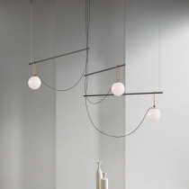 Minimalist round ball restaurant chandelier creative personality decent board room shop DIY chandelier Nordic designer coffee shop light