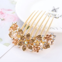 Large number of alloy inserts comb Comb Seven Teeth Head Decorated Vintage Retro Hair Hairpin Hairpin Insert Diamond Ornament Bridal Hairpin Hairpin Hairpin