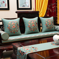 Chinese-style red wood chair sofa cushion sofa cushion mattress cushion Chinese wind cotton Mahro Hanbed cushion five pieces