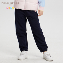 Polosport Girls Guardians 2022 Winter New Childrens Beam Softs Warm Lamb Shower Pants