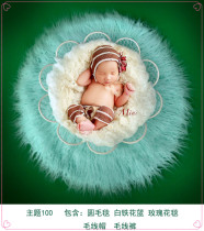 New Products Baby Photography Themed Clothing Full Moon Baby Photo Themed Suit Children Photography Flowers Themed Blankets