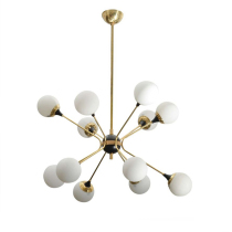 Post-modern creative glass ball living room chandelier art bedside bedroom restaurant designer model room chandelier