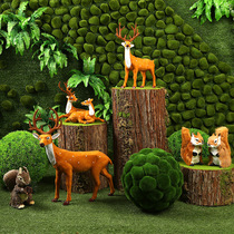 Mori wedding props fairy tale sika deer stakes grass rabbit ornaments welcome stage shopping mall window home furnishings