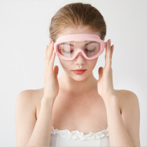 Swimming goggles female large frame waterproof anti-fog swimming glasses adult male and female diving swimming goggles with earplug integrated swimming goggles