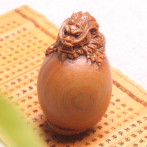 Fuyunchang handmade wood products Sandalwood carved dragon handle pieces Men and women play crafts Wooden toys gifts