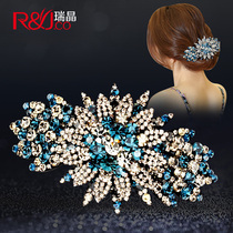 Mother hairclip female back top clip ponchovy clip clip headwear adult Korean rhinestone spring clip pan hair card