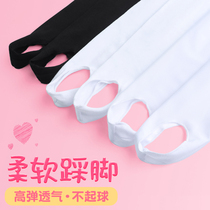 Children Latin Dance Pants Autumn Winter Gush Girl White Stomatpants Dance Socks Dancing Pants Practice Utiliturty Underpants