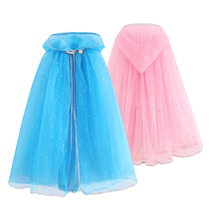 Frozen Aisha Princess Girls Aisha Christmas cloak Mesh cloak Baby Aisha shawl Children sunscreen