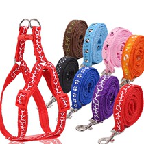 Small Dogs Traction Rope Walking Dog Dog Leash Rope Kitty Dog Chain Neckline Cat Small Midsize Dog Cat Rope Supplies Teddy