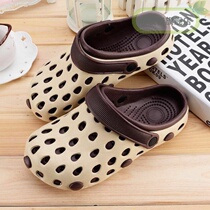 Non-slip flat bottom Womens Big Head Men and womens slippers Joker trend soft bottom comfortable pig cage sandals hole shoes