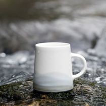 Shanshui Yuanshan Jingdezhen Ceramic Cup Retro Chinese Style Literary Mug Female Men Couple Water Cup Customization
