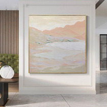 Simple modern abstract painting living room sofa background wall hanging painting restaurant hand-painted oil painting entrance light luxury Nordic Europe