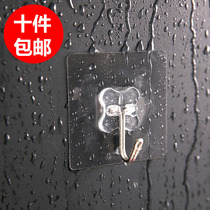 Adhesive hook strong adhesive paste Wall Wall Wall Wall load-bearing suction cup kitchen hook no trace paste door rear hole-free hook