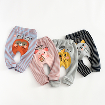 Nachin infant Han version of large pp pants baby striped Harun pants male and female child clothing spring and autumn surges