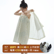 CASTLE GARDEN cotton jacquard double-layer yarn two-piece homewear suit blouse suspender skirt bell