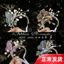 Wedding gift bridesmaid wrist flower bride hand flower color fresh sweet beautiful butterfly bracelet flower children performed