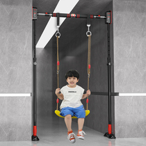 The pull-up sports single double swing for family children on the door of the single-lever household fitness equipment in the upper room