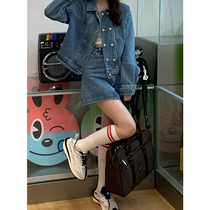 YouZIQI Grapefruit Ki Half - Body Dresser 2022 New Little Wash Blue Cowboy Dress