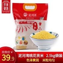 (Boiled water preferred) Hebei Zhangjiakou Ninhewan peach blossom tribute rice 5kg millet porridge small yellow rice grains