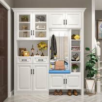 Custom shoe cabinet Xuanguan cabinet minimalist modern door hall cabinet door-to-door entrance overall to top locker clothing and hat cabinet