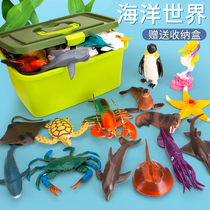 Childrens Festival Toy Simulation Animal Model Shark Puzzle Submarine Ocean World Gift Dinosaur Soft Gum Suit 6