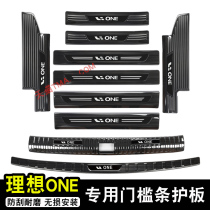 20-21 Ideal ONE Threshold Strip Welcome Pedal Ideal Stainless Steel Decorative Pedal Trunk Guard Trim