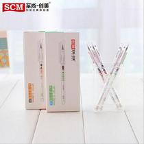 To Shang-Chong Mei Korea Middle Sex Pen Creative Student Transparent Pen Holder Water Pen 0 35mm Black Blue Signature Pen