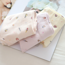 Export Japanese underwear cute cotton underwear wide side small lace high waist underwear women K115