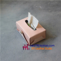 MINI original version leather art DIY tissue box drawings paper pattern QQW-109 tissue box version