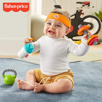 Fisher Newborns Gift Box Fitness Man Baby Grasping Tooth Glue Tooth Tooth Toys Soothing Set GJD49