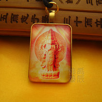 YC23A12 new boutique ancient gold Bronze Guanyin Bodhisattva Buddha brand necklace Buddhist Dharma knot can be customized