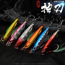 Japan Import Lujah Pumping Knife Iron Plate Lujah Bait Fish Mackerel Far Throw Lujah Bait Fast Pumping Laser Night Light Metal