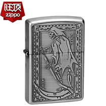 The treasure of ZIPPO lighter spades K hearts Q death J ancient silver poker lighter gambling god deep carving