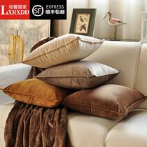 LXRXDD texture silky plush sofa pillow cover bedside cushion office large pillow waist pillow pillow headrest