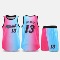 Heat team Wade Butler Jersey basketball uniform mens customized City version group buying competition team uniform female children