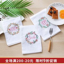 Nordic style ins placemats home waterproof and oil proof insulation mat anti-scalding childrens table mat for primary school students Western food mat