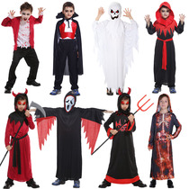 Halloween Childrens clothing Prom party stage performance Boy cos death ghost hell messenger clothes