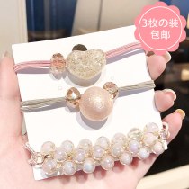 Korean net red ins headband bracelet dual-use headdress tie head Korean version of cute hair ring rubber band hairpin hair rope rubber band