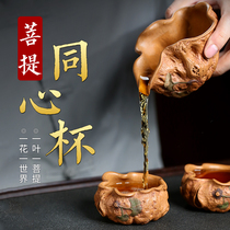 Yixing original mine purple sand kung fu tea set accessories Road cup tea cup small mouth Cup famous pure handmade male Cup set