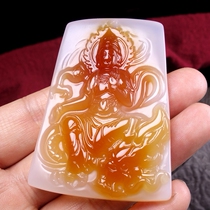 Factory leakage cleverly carved agatebathing worldpendant hz01406 G