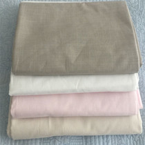 Summer cool cotton linen sleeping sheet to take cool and sweat not stained with pure color coarse linen fabric double 1 5 m 1 8m