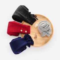 Womens baby autumn baby wild childrens leggings Knitted pants Baby spring and autumn pants Children childrens autumn pants tide