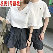Beilan Senma Couple Dress Summer Dress 2020 New Summer ins Chao Brand Korean Summer Short Sleeve Suit Couple
