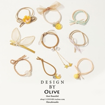 ins Starry Sky Headline Hair Rope Red hipster Mori Women Korean Headwear Set East Gate Hairband Rubber Band