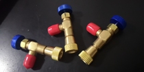 Air-conditioning refrigerator safety filling valve R22 R410A refrigerant conversion head male-British conversion refrigeration fluorination tool