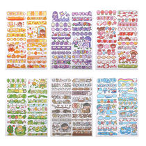 Teenage Girl Hearts Ledger Stickers Cute Color Planet Hands Account Tape Cartoon Diy Hand Ledger Mobile Phone Decoration Little Sticker