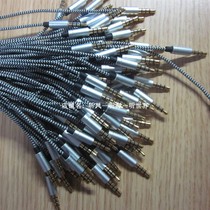 With New Other fabric core support Apple and Android system straight plug contains anti-break wire call earphone cable