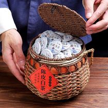 Dried Orange Peel White Tea New Will Dried Orange Peel Fuding Old White Tea Subrow Orange Peel White Tea Small Cake Tea 500g Gift Box Dress