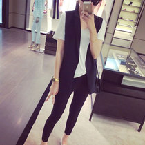 Suit waistcoat Waistcoat Shoulder shouldwear in Korean version 2022 Spring autumn season new net red tides black waistcoat jacket jacket